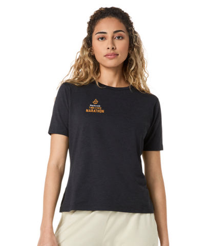 ASICS Marathon Refined Texture SS Top - Women's (Performance Black)
