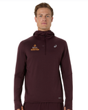 ASICS 2026 Marathon Road Winter LS Hoodie - Men's (Dark Currant)