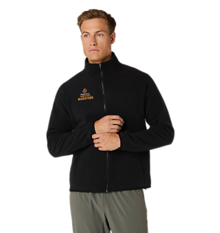 ASICS 2026 Marathon Refined Texture Fleece Full Zip - Men's (Performance Black)