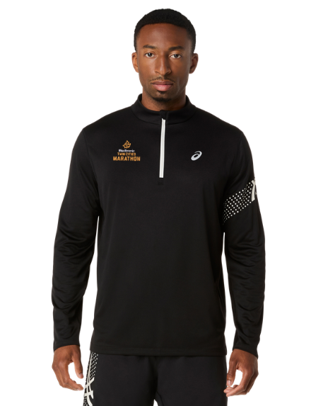 ASICS 2026 Marathon Icon LS 1/2 Zip - Men's (Performance Black