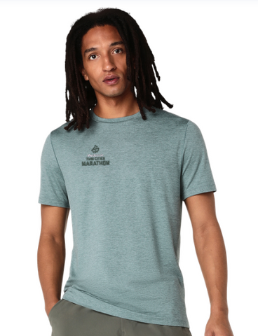 ASICS 2026 Marathon Refined Texture SS - Men's (Foggy Teal Heather)