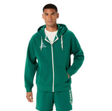 ASICS 2026 Marathon Fleece Full Zip Hoodie - Men's (Jewel Green)