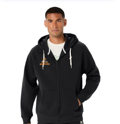 ASICS 2026 Marathon Fleece Full Zip Hoodie - Men's (Performance Black)