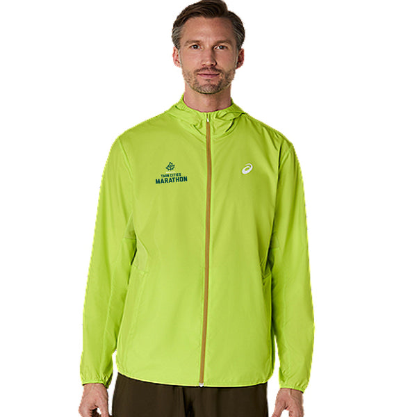 Marathon ASICS Silver Jacket - Neon Lime (Men's Sizing) – Twin