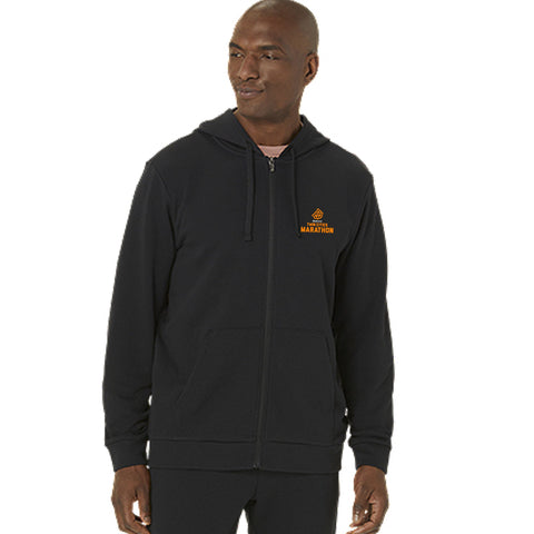 Marathon ASICS Sweat Full Zip Hoodie - Black (Unisex Sizing)
