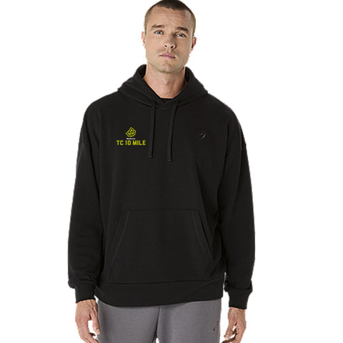 10 Mile ASICS Sweat Relaxed Pullover Hoodie - Black (Unisex Sizing)