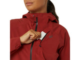 Asics Marathon MetaRun Waterproof Jacket - Deep Red (Women's Sizing)