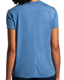 Brooks 10 Mile Distance Short Sleeve - Heather Blue Ash (Women's Sizing)