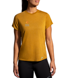 Brooks TCM Distance Short Sleeve - Heather Olive (Women's Sizing)